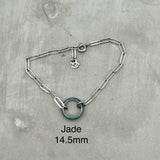 Stainless steel bracelets - Freshwater Pearl Bracelet, Jade bracelet, Turquoise bracelet, Black agate bracelet