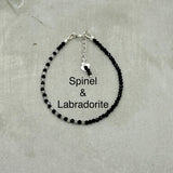 Online offer only : 14k Gold filled Bracelets- Black Spinel, Lapis lazuli, Malachite, Labradorite, Tourmaline, Garnet, Turquoise, Tiger eye