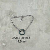 Stainless steel bracelets - Freshwater Pearl Bracelet, Jade bracelet, Turquoise bracelet, Black agate bracelet