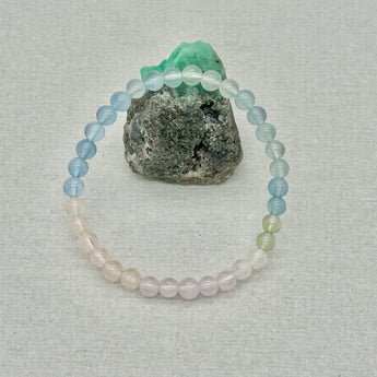 Beads bracelet, Stretch bracelet - Morganite bracelet approx 5mm