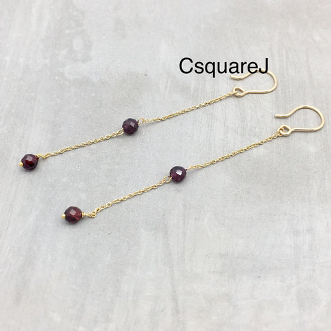 Garnet earrings