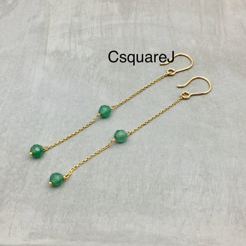 Aventurine earrings