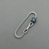 Handcrafted Statement Stainless steel bracelet - Pietersite bracelet