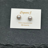 Color Freshwater Pearl stud earrings - 925 Sterling Silver