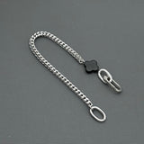 Statement Stainless steel bracelet - Black Agate