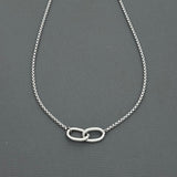 Stainless steel necklace - Interlock