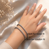 Handcrafted Statement Stainless steel bracelet, jade bracelet, 12mm donut bracelet