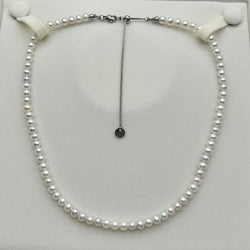Stainless Steel Freshwater Pearl Necklace - 5mm Freshwater Pearl