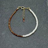 14K Gold Filled - Dainty freshwater pearls bracelet
 - Freshwater pearls & dainty crystals