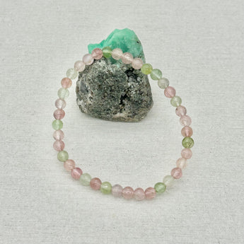 Beads bracelet, Stretch bracelet - Tourmaline bracelet approx 4.3mm