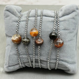 Stainless steel Bracelets - Phantom quartz aka Garden Quartz