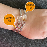 Statement Stainless steel bracelet - Jade