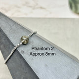 Stainless steel Bracelets - Phantom quartz aka Garden Quartz
