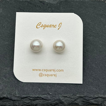 Freshwater Pearl stud earrings - 925 Sterling Silver