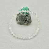 Beads bracelet, Stretch bracelet - Snowflake phantom bracelet approx 5mm