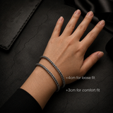 Handcrafted Statement Stainless steel bracelet - Rose Quartz bracelet