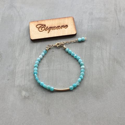 dainty amazonite bracelet