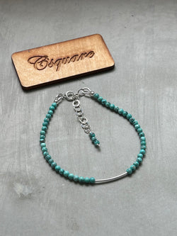 925 Sterling Silver Dainty Bracelet - Turquoise