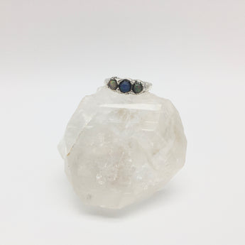 Opal Ring - 925 Sterling silver - adjustable ring