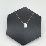 14k Gold filled  Minimalist Pearl necklace - irregular pearl shape
