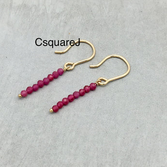 Ruby earrings