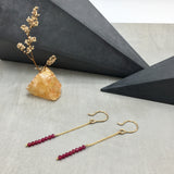 ruby earrings