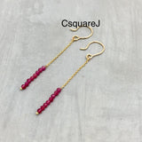 Ruby earrings