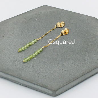 August Birthstone -  Peridot earrings